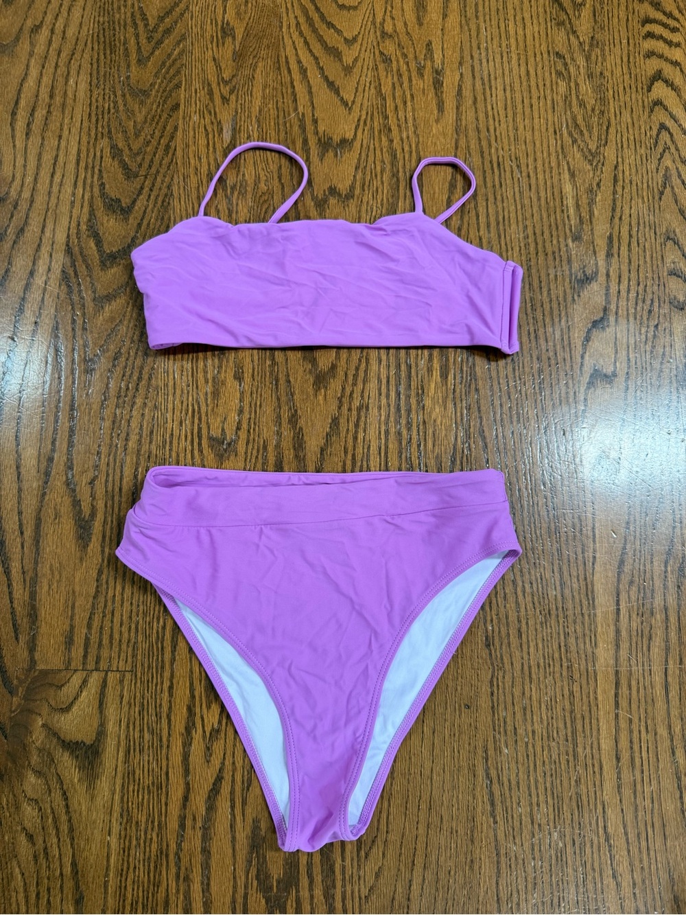 SHEIN Purple Two-Piece High-Waist Cheeky Bikini